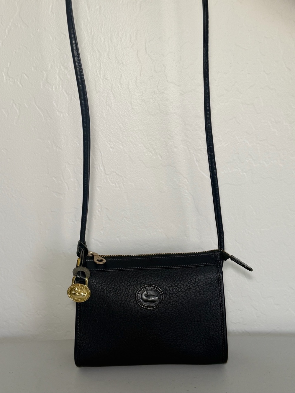 Vintage Classic Dooney & Bourke Pebble Leather Crossbody Bag